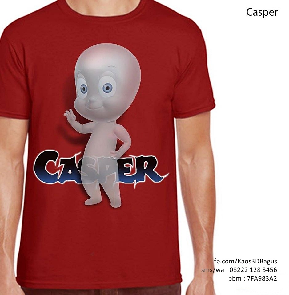 Casper RED KAOS 3D BAGUS