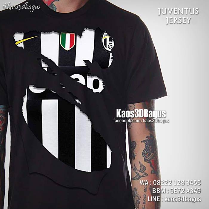  Kaos  JUVENTUS  Kaos  Juventus  Fans Indonesia Kaos  3D Bola  