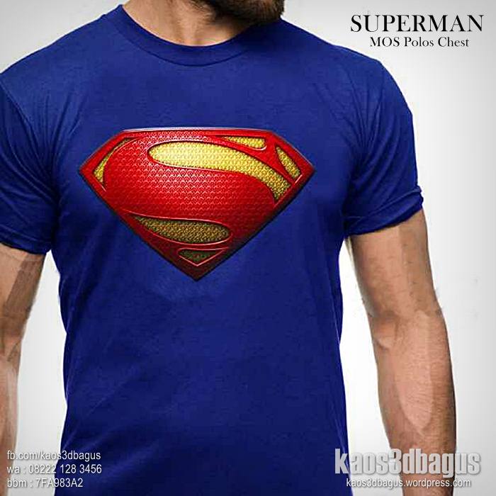  Kaos  SUPERMAN  Kaos  Logo Superman  Kaos  3D Kaos  