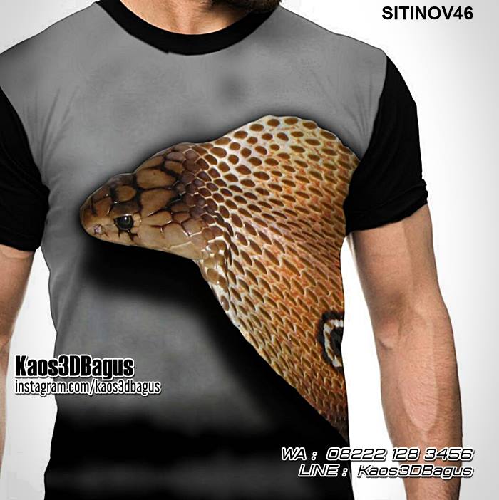  Kaos  ULAR Kaos  REPTIL Kaos3D Reptil Indonesia KAOS  
