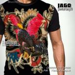 Kaos AYAM JAGO - Kaos AYAM ADUAN - Kaos 3D Ayam Petarung - Kaos AYAM BANGKOK - Jago Petarung 3