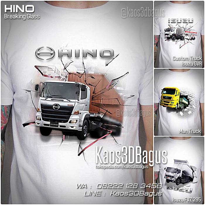  Kaos  TRUCK HINO VOLVO ISUZU Kaos  Truck Trailer 