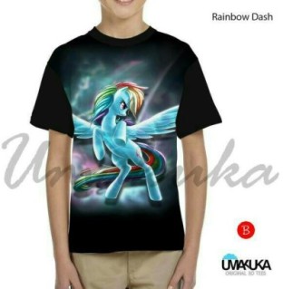 KAOS RAINBOW DASH - Kaos ANAK Little Pony - Grosir Kaos Karakter - RAINBOW DASH