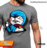 Kaos Smoking Doraemon - Grosir Kaos Karakter Murah