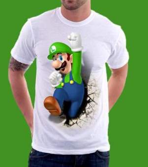 KAOS Super Mario Bros Luigi - Grosir Kaos Karakter